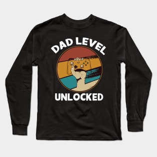 Funny New Dad Level Unlocked Long Sleeve T-Shirt